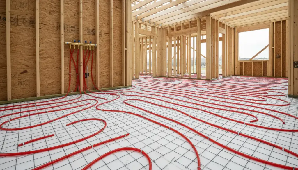 Radiant floor heating